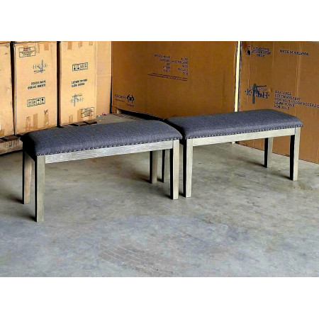 D617 - 00 : Ghế Băng , Ghế Bench - Màu Xám Khói